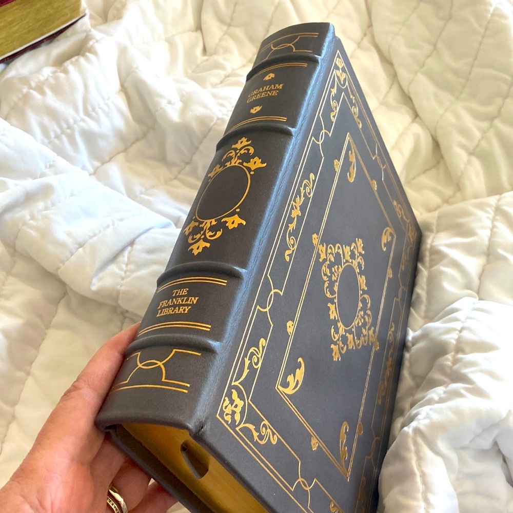 Franklin library 1978 Graham Greene dark gray and Gold Decorative Book. Like new